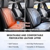 image:imageCoverado Front Seat Covers 2 Pack Leather Seat Cover for Cars Waterproof Seat Covers Front Seat Car Seat Protectors Driver Car Seat Cushions Universal Fit for Most Vehicles BlackampRedBlackGray
