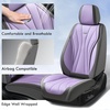 image:imageCoverado Front Seat Covers 2 Pack Leather Seat Cover for Cars Waterproof Seat Covers Front Seat Car Seat Protectors Driver Car Seat Cushions Universal Fit for Most Vehicles BlackampRedGrayPurple