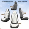 image:imageCoverado Front Seat Covers 2 Pack Leather Seat Cover for Cars Waterproof Seat Covers Front Seat Car Seat Protectors Driver Car Seat Cushions Universal Fit for Most Vehicles BlackampRedGrayWhite