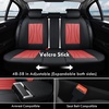 image:imageCoverado Front Seat Covers 2 Pack Leather Seat Cover for Cars Waterproof Seat Covers Front Seat Car Seat Protectors Driver Car Seat Cushions Universal Fit for Most Vehicles BlackampRedBlackRed