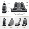 image:imageCoverado Front Seat Covers 2 Pack Leather Seat Cover for Cars Waterproof Seat Covers Front Seat Car Seat Protectors Driver Car Seat Cushions Universal Fit for Most Vehicles BlackampRedGrayBlack