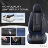 image:imageCoverado Front Seat Covers 2 Pack Leather Seat Cover for Cars Waterproof Seat Covers Front Seat Car Seat Protectors Driver Car Seat Cushions Universal Fit for Most Vehicles BlackampRedBlueBlack