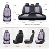 image:imageCoverado Front Seat Covers 2 Pack Leather Seat Cover for Cars Waterproof Seat Covers Front Seat Car Seat Protectors Driver Car Seat Cushions Universal Fit for Most Vehicles BlackampRedBlackPurple