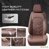 image:imageCoverado Front Seat Covers 2 Pack Leather Seat Cover for Cars Waterproof Seat Covers Front Seat Car Seat Protectors Driver Car Seat Cushions Universal Fit for Most Vehicles BlackampRedCoffee