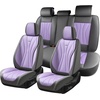 image:imageCoverado Front Seat Covers 2 Pack Leather Seat Cover for Cars Waterproof Seat Covers Front Seat Car Seat Protectors Driver Car Seat Cushions Universal Fit for Most Vehicles BlackampRedGrayPurple
