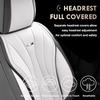 image:imageCoverado Front Seat Covers 2 Pack Leather Seat Cover for Cars Waterproof Seat Covers Front Seat Car Seat Protectors Driver Car Seat Cushions Universal Fit for Most Vehicles BlackampRedGrayWhite