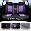 image:imageCoverado Front Seat Covers 2 Pack Leather Seat Cover for Cars Waterproof Seat Covers Front Seat Car Seat Protectors Driver Car Seat Cushions Universal Fit for Most Vehicles BlackampRedABlackPurple