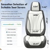 image:imageCoverado Front Seat Covers 2 Pack Leather Seat Cover for Cars Waterproof Seat Covers Front Seat Car Seat Protectors Driver Car Seat Cushions Universal Fit for Most Vehicles BlackampRedGrayWhite