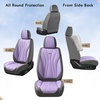image:imageCoverado Front Seat Covers 2 Pack Leather Seat Cover for Cars Waterproof Seat Covers Front Seat Car Seat Protectors Driver Car Seat Cushions Universal Fit for Most Vehicles BlackampRedGrayPurple