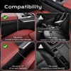 image:imageCoverado Universal Car Seat Gap Filler Organizer Premium Suede Leather Car Seat Side Gap Filler Seat Gap Storage Box for SUV Truck Car Interior Accessories Black2pcBlack  2pc