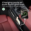 image:imageCoverado Universal Car Seat Gap Filler Organizer Premium Suede Leather Car Seat Side Gap Filler Seat Gap Storage Box for SUV Truck Car Interior Accessories Black2pcBlack  2pc