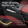 image:imageCoverado Universal Car Seat Gap Filler Organizer Premium Suede Leather Car Seat Side Gap Filler Seat Gap Storage Box for SUV Truck Car Interior Accessories Black2pcBlack  2pc