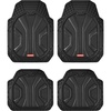 image:imageCoverado 59007 Car Floor Mats for Cars Waterproof Car Mats All Weather Truck Floor Mats for SUV Automotive Heavy Duty Floor Mat Full Set Universal Trim to Fit Car Mats for Cars SUV Truck4PcsBlack