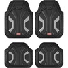 image:imageCoverado 59007 Car Mats Full Set All Weather Car Floor Mats for Cars Waterproof Automotive Floor Mats with AntiSlip Backing Universal Trim to Fit Car Mat for Cars SUV Truck Vans 4Pcs BlackampGray