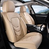 image:imageCoverado Front Seat Covers 2 Pack Leather Seat Cover for Cars Waterproof Seat Covers Front Seat Car Seat Protectors Driver Car Seat Cushions Universal Fit for Most Vehicles BlackampRedABeige