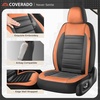 image:imageCoverado Car Seat Covers Full Set Luxury Leather Car Seat Covers Automotive Front and Rear Mesh Seat Covers Full Set 5 Seats PurpleampBlack Seat Covers for SUV Sedan Truckorangeblack
