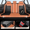 image:imageCoverado Car Seat Covers Full Set Luxury Leather Car Seat Covers Automotive Front and Rear Mesh Seat Covers Full Set 5 Seats PurpleampBlack Seat Covers for SUV Sedan Truckorangeblack
