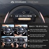 image:imageCoverado Car Steering Wheel Cover Nappa Leather Black Steering Wheel Covers for Women Universal 1415 inch AntiSlip Breathable Steering Wheel ProtectorBBlackPink