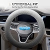 image:imageCoverado Car Steering Wheel Cover Nappa Leather Black Steering Wheel Covers for Women Universal 1415 inch AntiSlip Breathable Steering Wheel ProtectorAGrayNEW