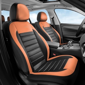 image:imageCoverado Car Seat Covers Full Set Luxury Leather Car Seat Covers Automotive Front and Rear Mesh Seat Covers Full Set 5 Seats PurpleampBlack Seat Covers for SUV Sedan Truckorangeblack