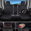 image:imageCoverado Ram Seat Covers Full Set Waterproof Ram 1500 Seat Cover Compatible with 20022026 Dodge RAM 1500 2500 3500 Crew Quad Cab with Curved Bench BlackampBlue lineBlack curved back