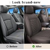 image:imageCoverado Ram Seat Covers Full Set Waterproof Ram 1500 Seat Cover Compatible with 20022026 Dodge RAM 1500 2500 3500 Crew Quad Cab with Curved Bench BlackampBlue lineCoffee flat back