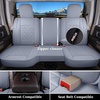 image:imageCoverado Ram Seat Covers Full Set Waterproof Ram 1500 Seat Cover Compatible with 20022026 Dodge RAM 1500 2500 3500 Crew Quad Cab with Curved Bench BlackampBlue lineGray curved back