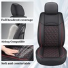 image:imageCoverado Ram Seat Covers Full Set Waterproof Ram 1500 Seat Cover Compatible with 20022026 Dodge RAM 1500 2500 3500 Crew Quad Cab with Curved Bench BlackampBlue lineBlackRed line flat back