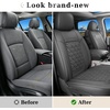 image:imageCoverado Ram Seat Covers Full Set Waterproof Ram 1500 Seat Cover Compatible with 20022026 Dodge RAM 1500 2500 3500 Crew Quad Cab with Curved Bench BlackampBlue lineDark gray flat back