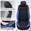image:imageCoverado Ram Seat Covers Full Set Waterproof Ram 1500 Seat Cover Compatible with 20022026 Dodge RAM 1500 2500 3500 Crew Quad Cab with Curved Bench BlackampBlue lineBlue curved back