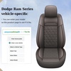 image:imageCoverado Ram Seat Covers Full Set Waterproof Ram 1500 Seat Cover Compatible with 20022026 Dodge RAM 1500 2500 3500 Crew Quad Cab with Curved Bench BlackampBlue lineCoffee curved back