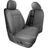 image:imageCoverado Ram Seat Covers Full Set Waterproof Ram 1500 Seat Cover Compatible with 20022026 Dodge RAM 1500 2500 3500 Crew Quad Cab with Curved Bench BlackampBlue lineDark gray curved back