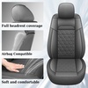image:imageCoverado Ram Seat Covers Full Set Waterproof Ram 1500 Seat Cover Compatible with 20022026 Dodge RAM 1500 2500 3500 Crew Quad Cab with Curved Bench BlackampBlue lineDark gray flat back