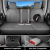 image:imageCoverado Ram Seat Covers Full Set Waterproof Ram 1500 Seat Cover Compatible with 20022026 Dodge RAM 1500 2500 3500 Crew Quad Cab with Curved Bench BlackampBlue lineDark gray flat back