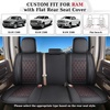 image:imageCoverado Ram Seat Covers Full Set Waterproof Ram 1500 Seat Cover Compatible with 20022026 Dodge RAM 1500 2500 3500 Crew Quad Cab with Curved Bench BlackampBlue lineBlackRed line flat back