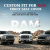 image:imageCoverado Ram Seat Covers Full Set Waterproof Ram 1500 Seat Cover Compatible with 20022026 Dodge RAM 1500 2500 3500 Crew Quad Cab with Curved Bench BlackampBlue lineCoffee