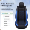 image:imageCoverado Ram Seat Covers Full Set Waterproof Ram 1500 Seat Cover Compatible with 20022026 Dodge RAM 1500 2500 3500 Crew Quad Cab with Curved Bench BlackampBlue lineBlue curved back