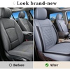 image:imageCoverado Ram Seat Covers Full Set Waterproof Ram 1500 Seat Cover Compatible with 20022026 Dodge RAM 1500 2500 3500 Crew Quad Cab with Curved Bench BlackampBlue lineGray flat back
