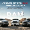 image:imageCoverado Ram Seat Covers Full Set Waterproof Ram 1500 Seat Cover Compatible with 20022026 Dodge RAM 1500 2500 3500 Crew Quad Cab with Curved Bench BlackampBlue lineRed