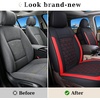 image:imageCoverado Ram Seat Covers Full Set Waterproof Ram 1500 Seat Cover Compatible with 20022026 Dodge RAM 1500 2500 3500 Crew Quad Cab with Curved Bench BlackampBlue lineRed