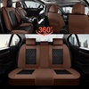 image:imageCoverado Universal Car Seat Covers Full Set Luxury StainResistant Waterproof Faux Leather Front amp Rear Seat Protectors Elegant EasyClean Automotive Interior  WhiteBlackCoffeeBlack