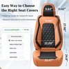 image:imageCoverado Universal Car Seat Covers Full Set Luxury StainResistant Waterproof Faux Leather Front amp Rear Seat Protectors Elegant EasyClean Automotive Interior  WhiteBlackBrownBlack