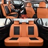 image:imageCoverado Universal Car Seat Covers Full Set Luxury StainResistant Waterproof Faux Leather Front amp Rear Seat Protectors Elegant EasyClean Automotive Interior  WhiteBlackBrownBlack