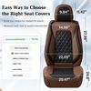 image:imageCoverado Universal Car Seat Covers Full Set Luxury StainResistant Waterproof Faux Leather Front amp Rear Seat Protectors Elegant EasyClean Automotive Interior  WhiteBlackCoffeeBlack