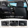 image:imageCoverado Universal Car Seat Covers Full Set Luxury StainResistant Waterproof Faux Leather Front amp Rear Seat Protectors Elegant EasyClean Automotive Interior  WhiteBlackBlackBeige