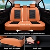 image:imageCoverado Universal Car Seat Covers Full Set Luxury StainResistant Waterproof Faux Leather Front amp Rear Seat Protectors Elegant EasyClean Automotive Interior  WhiteBlackBrownBlack