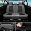 image:imageCoverado Universal Car Seat Covers Full Set Luxury StainResistant Waterproof Faux Leather Front amp Rear Seat Protectors Elegant EasyClean Automotive Interior  WhiteBlackGrayBlack
