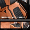 image:imageCoverado Universal Car Seat Covers Full Set Luxury StainResistant Waterproof Faux Leather Front amp Rear Seat Protectors Elegant EasyClean Automotive Interior  WhiteBlackBrownBlack