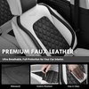 image:imageCoverado Universal Car Seat Covers Full Set Luxury StainResistant Waterproof Faux Leather Front amp Rear Seat Protectors Elegant EasyClean Automotive Interior  WhiteBlackWhiteBlack