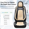 image:imageCoverado Universal Car Seat Covers Full Set Luxury StainResistant Waterproof Faux Leather Front amp Rear Seat Protectors Elegant EasyClean Automotive Interior  WhiteBlackBlackBeige